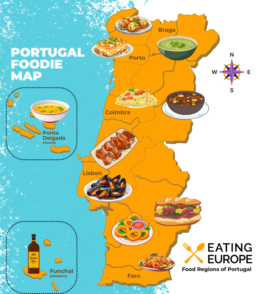 Portugal Food map